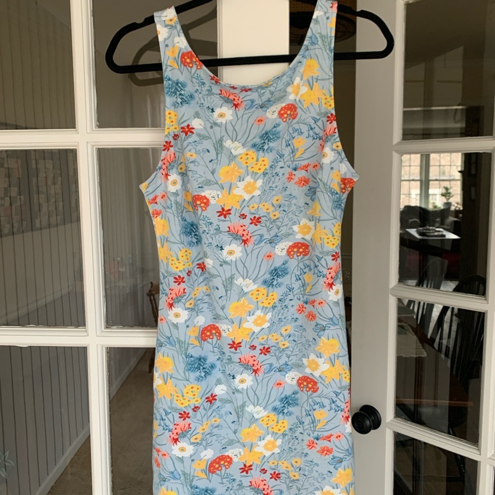 Floral Sleeveless Dress - Multicolor